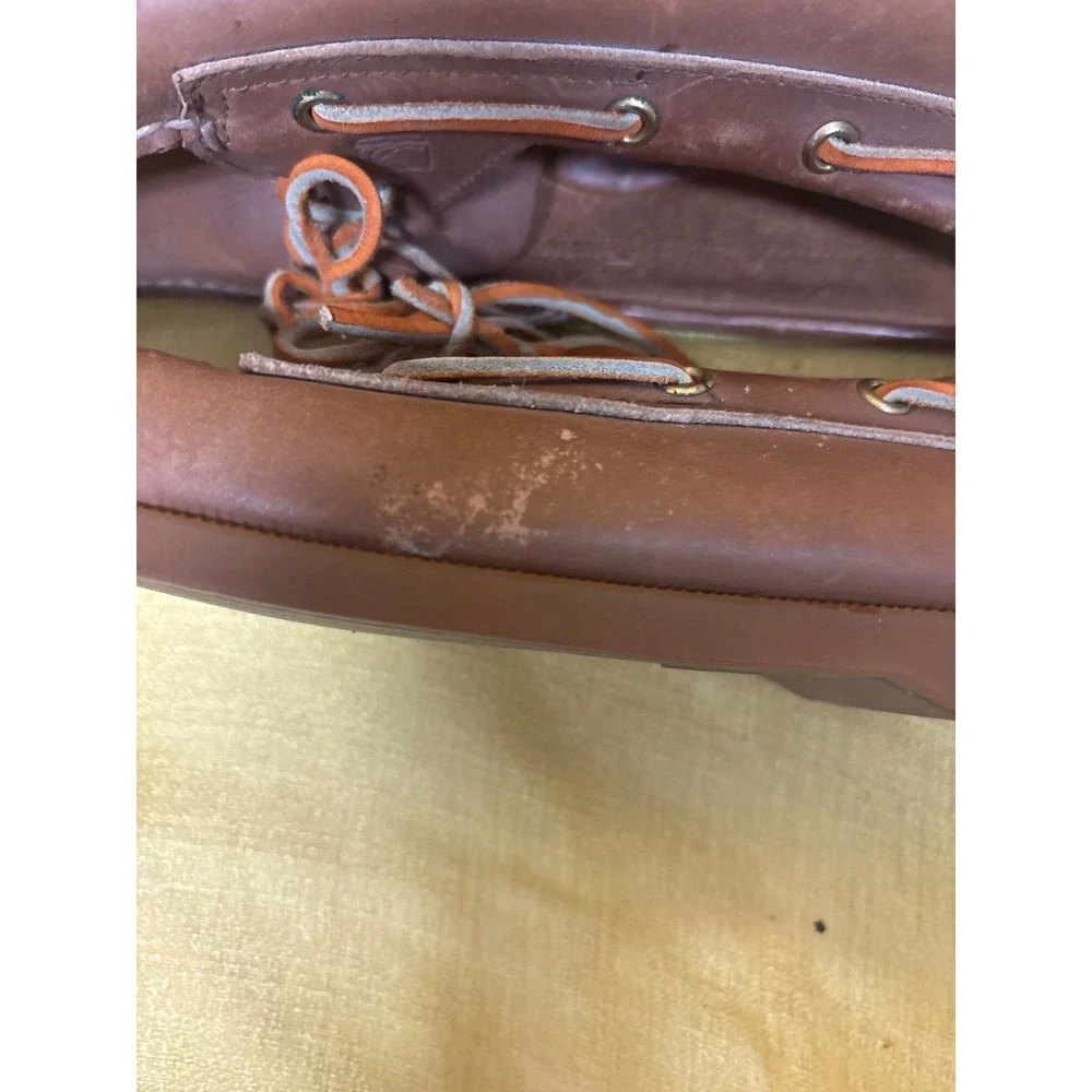 Sperry Top-Sider Boat Shoes Mens Tan Leather Authentic Original Loafers  sz 12